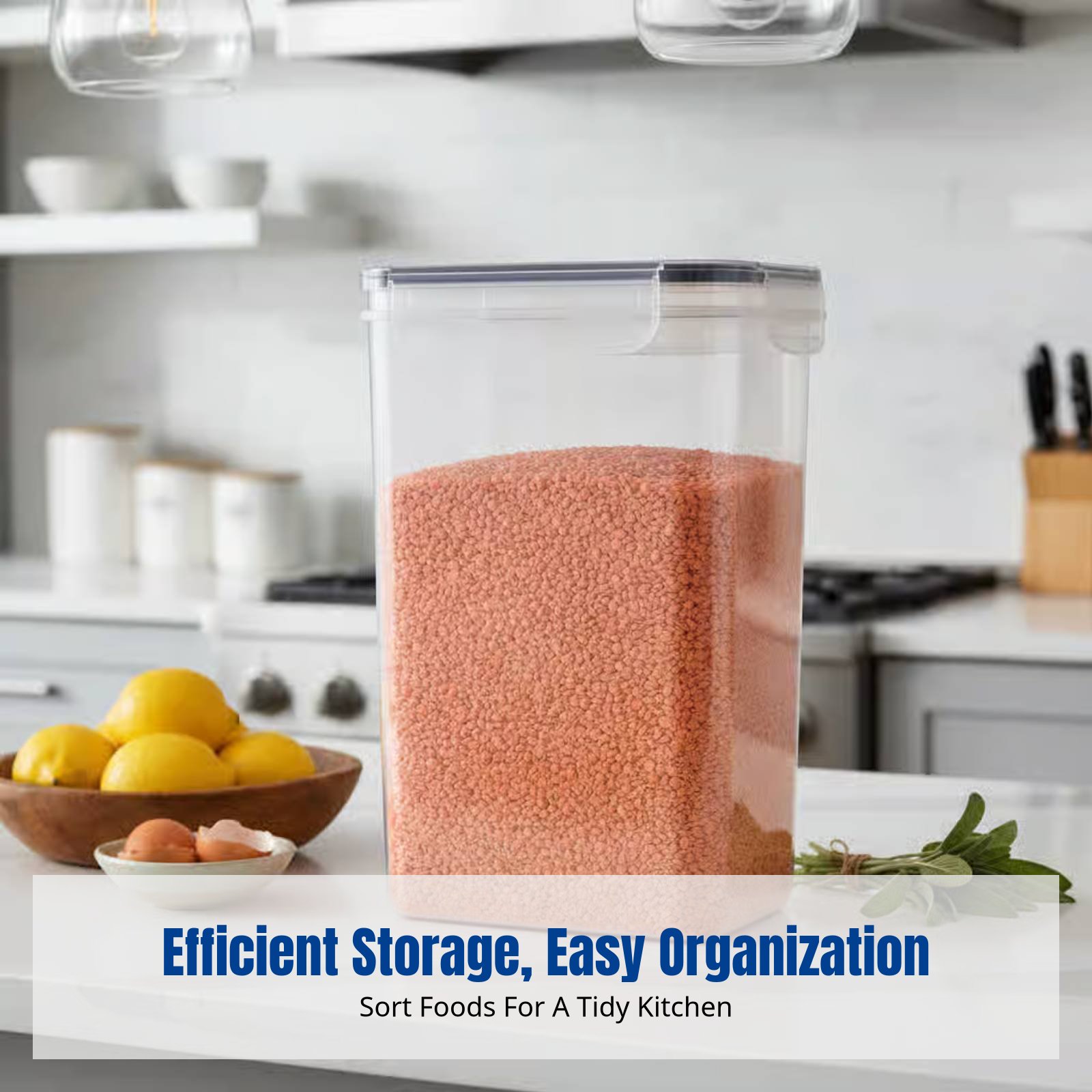 Food Storage Organization - Set di Contenitori Ermetici per Alimenti,
