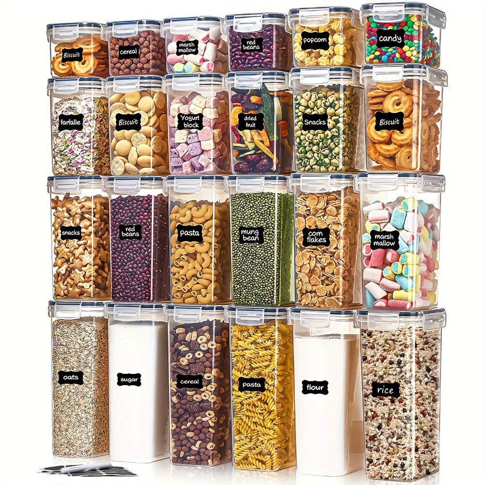 Food Storage Organization - Set di 24 Contenitori per Alimenti:
