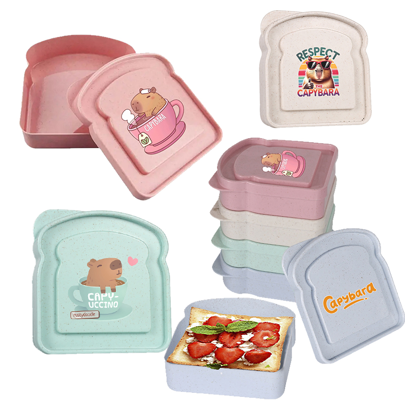 Food Storage Plastic Boxes - Capibara Sandwich Custodia per alimenti Contenitore