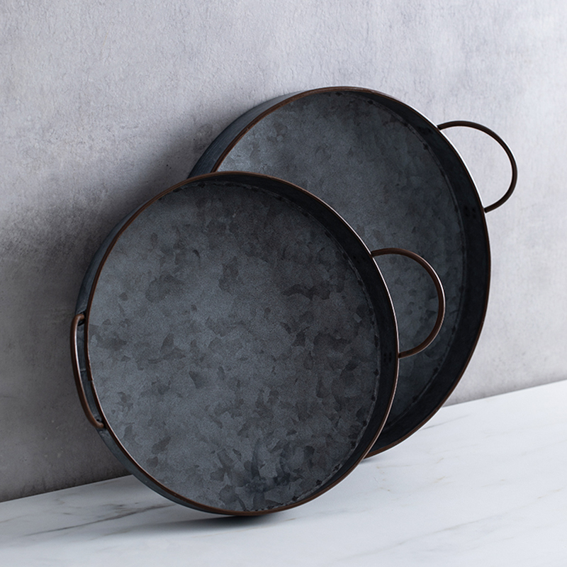 Food Storage For Restaurant - Europeo Retro Rotondo Piastra di Ferro