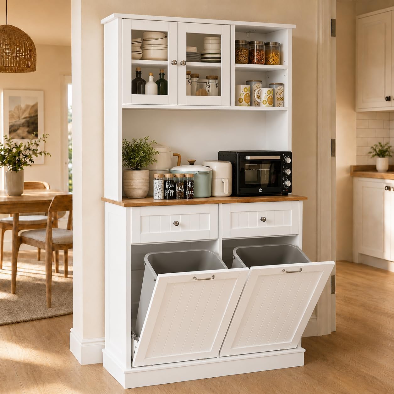 Food Storage Without Pantry - Mobile dispensa da cucina in legno,
