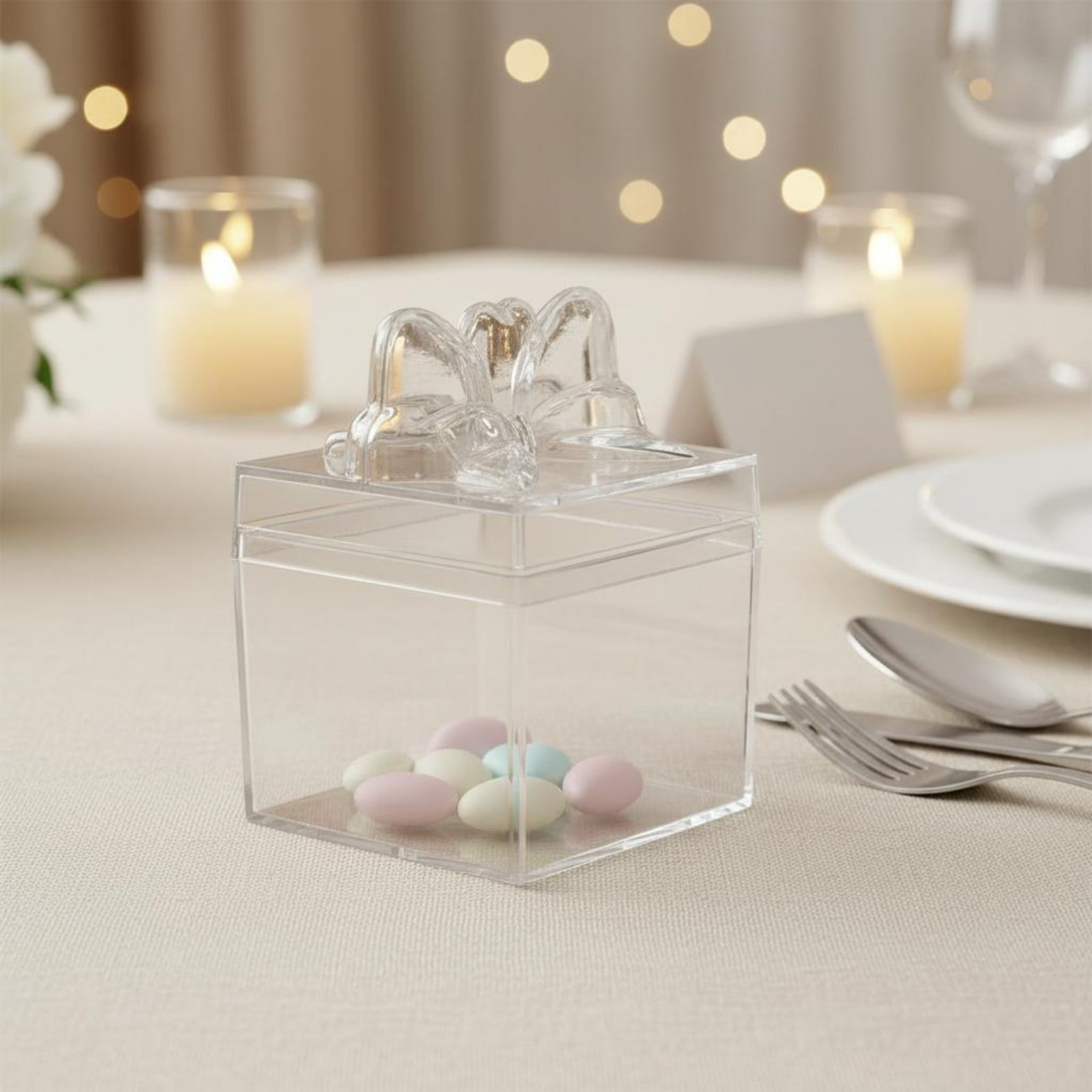 Food Storage Plastic Boxes - Scatola Trasparente in Plastica per Caramelle