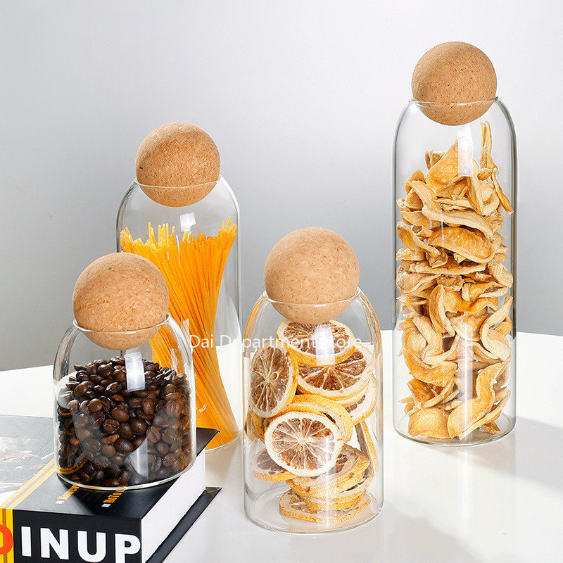 Food Storage Practices - Trasparente pratico legno sughero vetro stoccaggio
