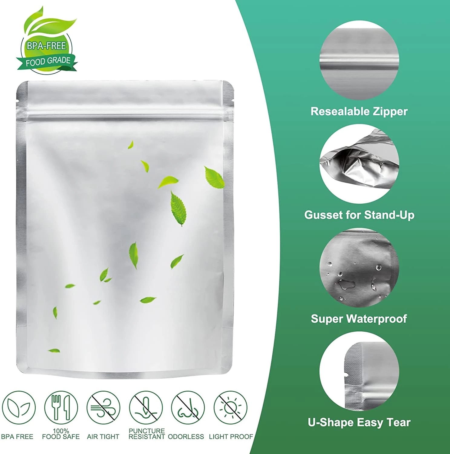 Food Storage Oxygen Absorbers - Confezione da 50 Sacchetti Riutilizzabili in
