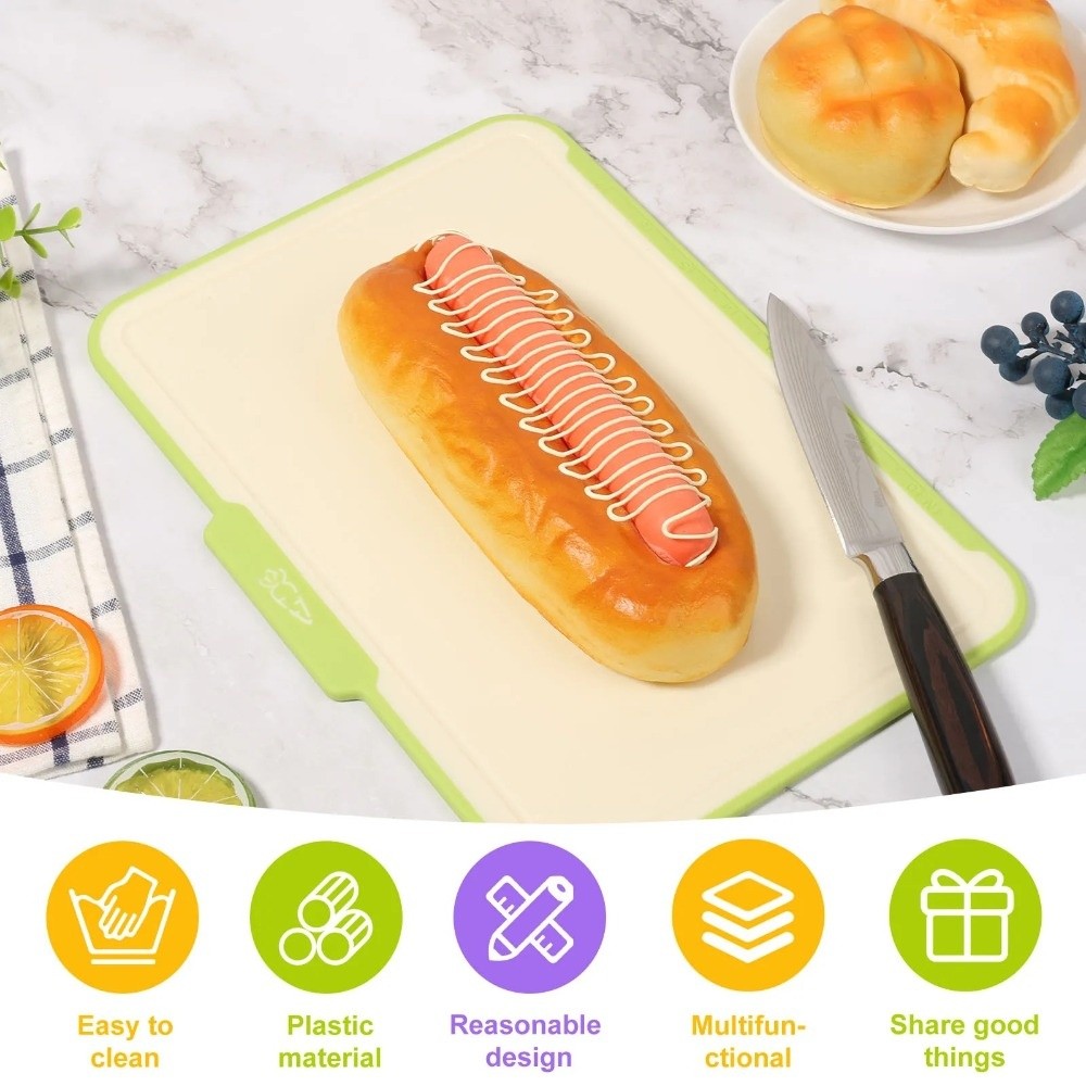 Food Storage And Preparation - Tagliere Multifunzione Antiscivolo in Plastica Quadrato