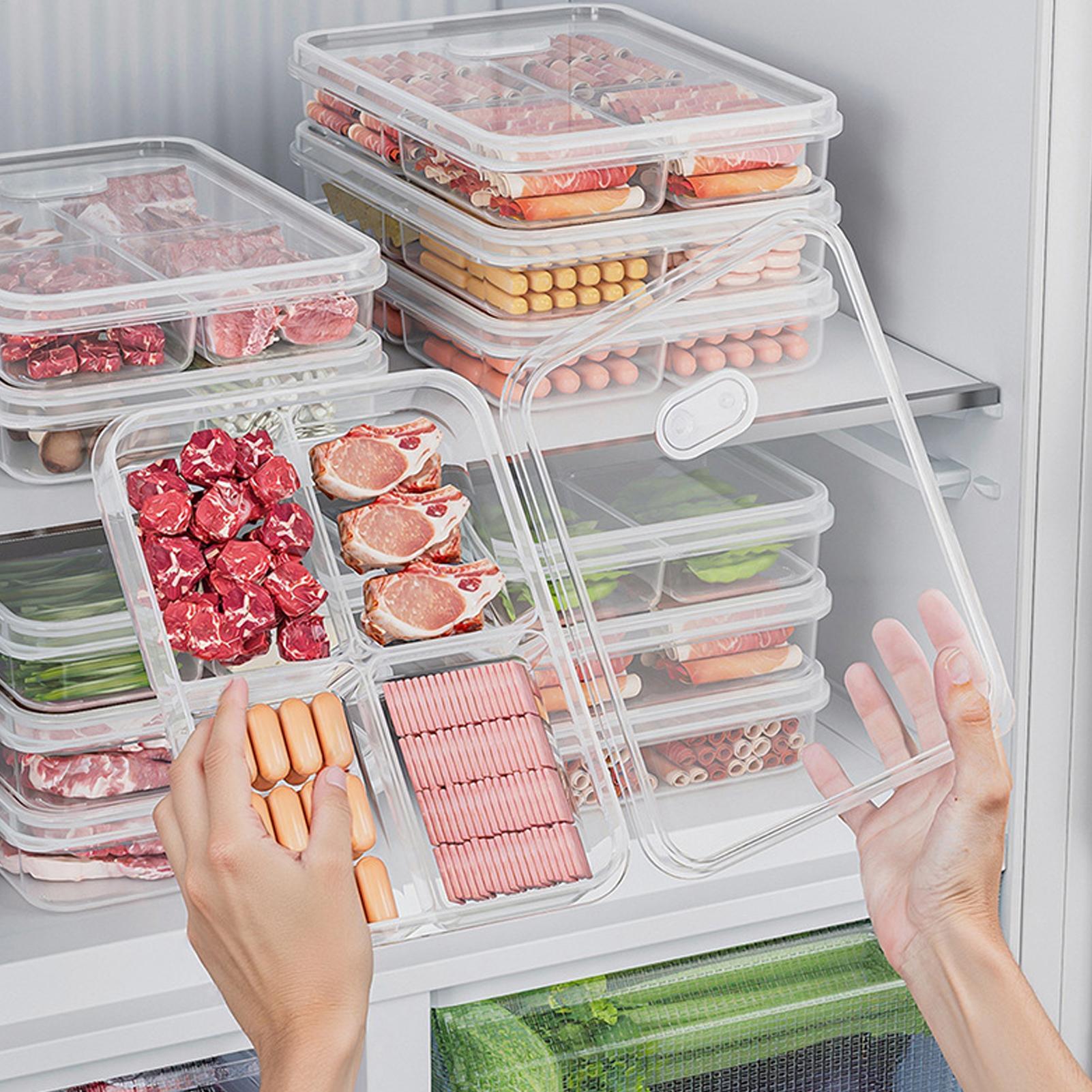 Food Storage Organization - Contenitore per Frigorifero, Scatola Trasparente per