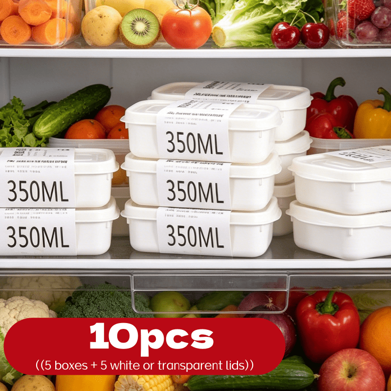 Food Storage Oven Safe - Set di 10 Contenitori Impilabili Riutilizzabili