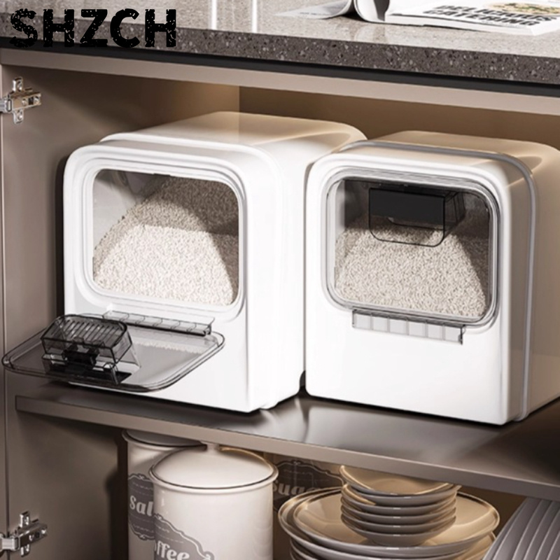 Food Storage No Pantry - ‌ Contenitore per Riso Premium Quadrato,