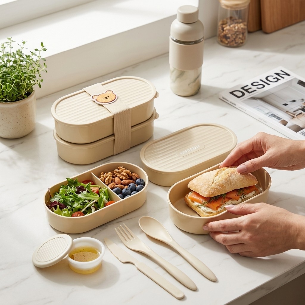 Food Storage Oven Safe - Contenitore per Pranzo a Doppio Strato