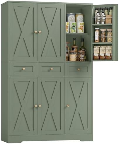 Food Storage Without Pantry - Armadio dispensa da cucina stile rustico