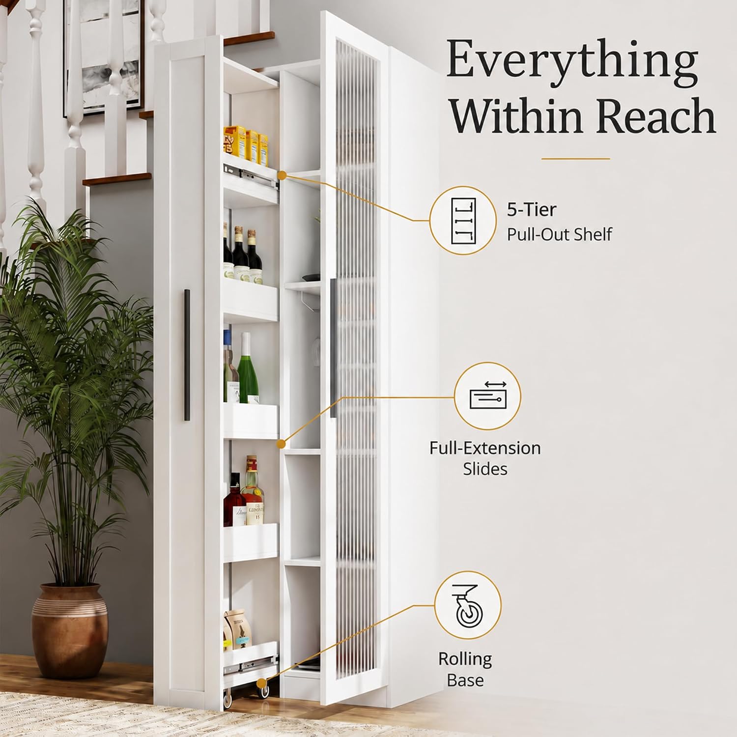 Mobile dispensa da cucina bian - Food Storage Without Pantry recensione e prezzo