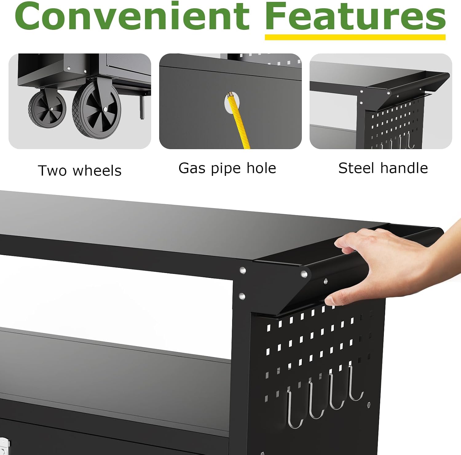 Carrello da esterno per barbec - Food Storage Camping recensione e prezzo