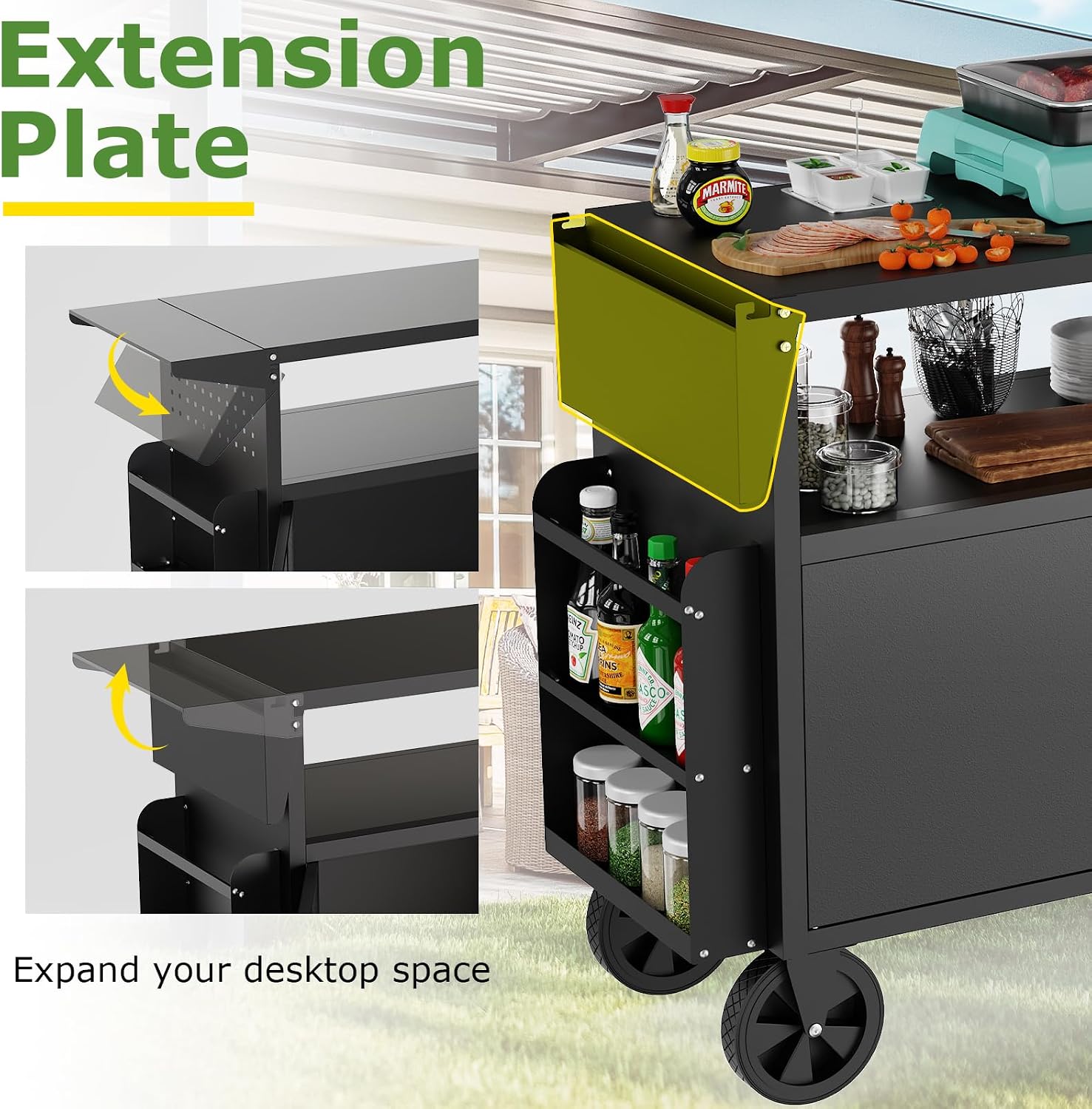 Carrello da esterno per barbec - Food Storage Camping recensione e prezzo