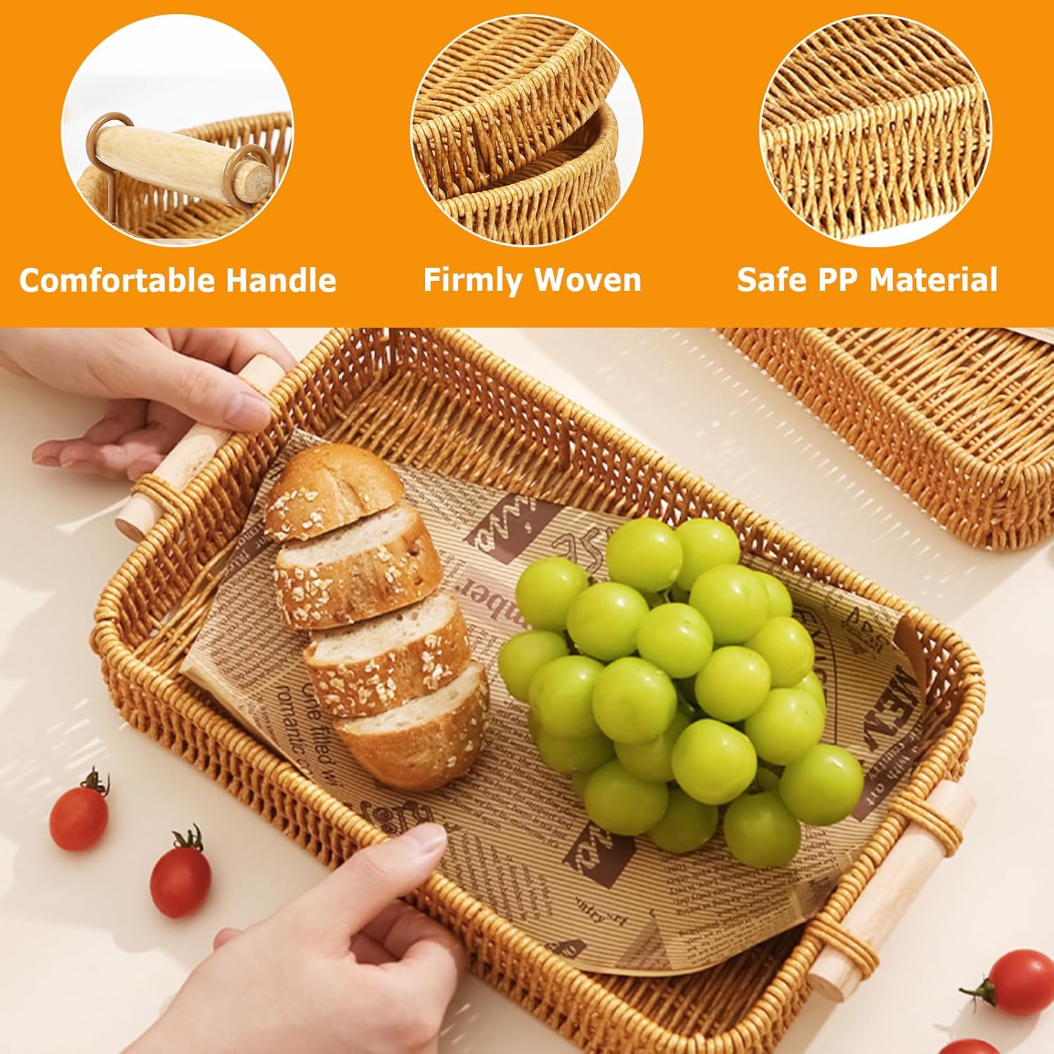 Vassoio in vimini rettangolare - Food Storage For Restaurant recensione e prezzo