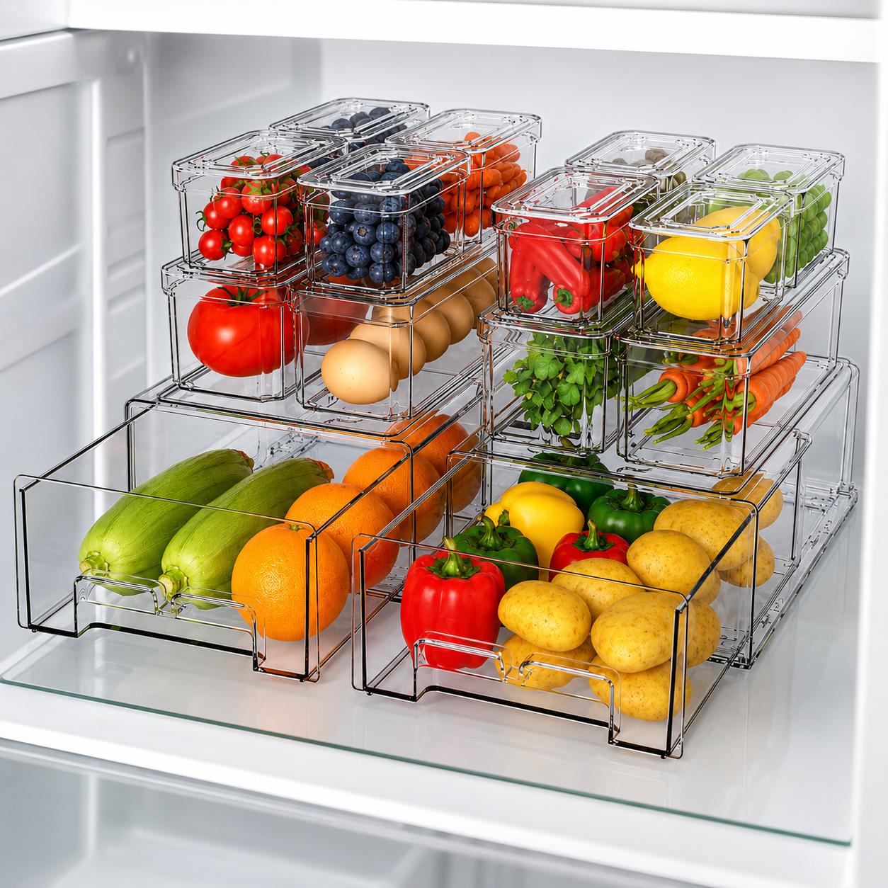 Contenitori Impilabili per Fri - Food Storage Without Pantry recensione e prezzo
