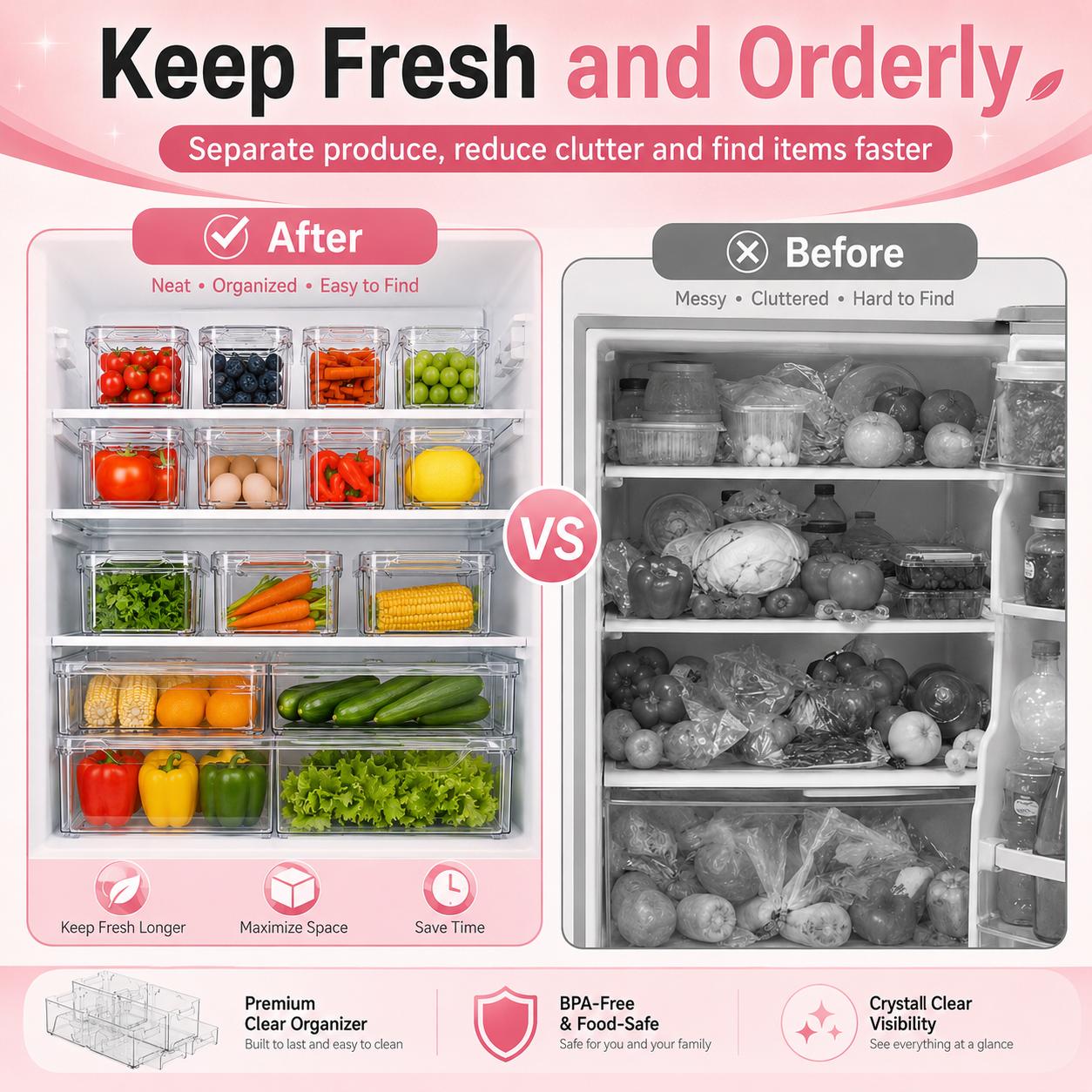 Contenitori Impilabili per Fri - Food Storage Without Pantry recensione e prezzo