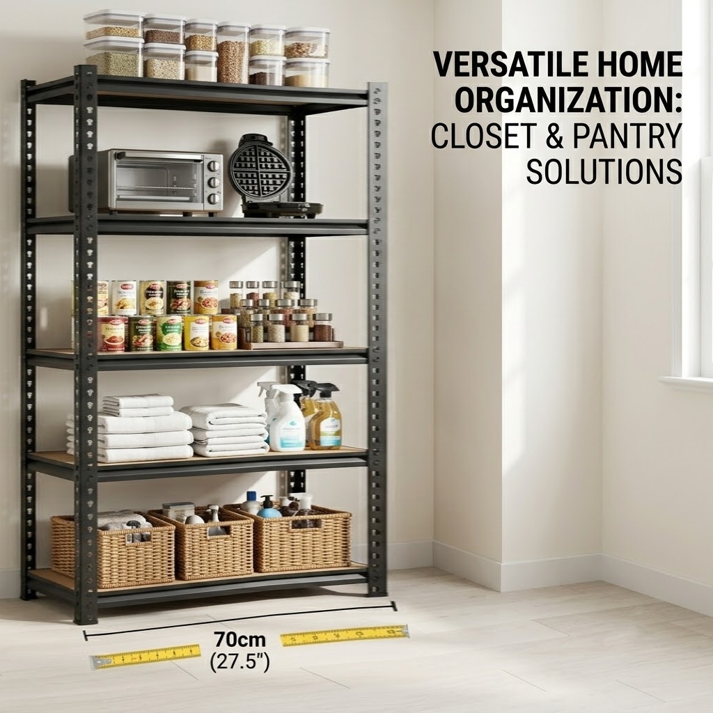 Scaffale Metallico Sottile a 5 - Food Storage No Pantry recensione e prezzo